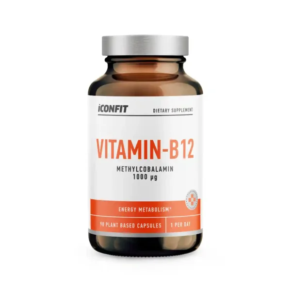 ICONFIT Vitamīns B12 enerģijas vielmaiņai, noguruma mazināšanai, 90 kapsulas