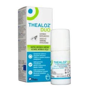 THEALOZ DUO ir oftalmoloģisks šķīdums, kas satur trehalozi (3 %), nātrija hialuronātu (0,15 %), nātrija hlorīdu, trometamolu, sālsskābi un ūdeni injekcijām.