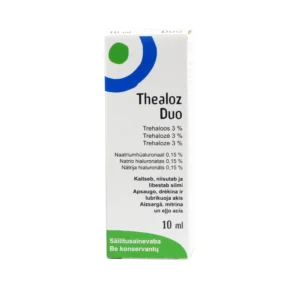 THEALOZ DUO mitrinoši acu pilieni, 10ml