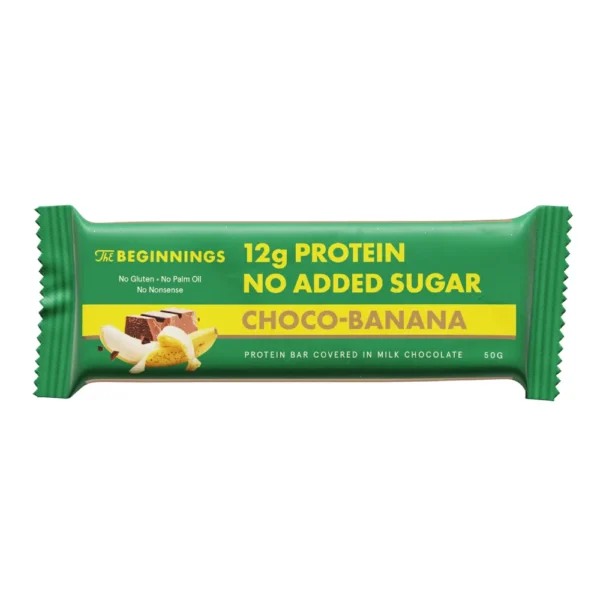 BEGINNINGS Proteīna batoniņš - šokolāde un banāns, 50g