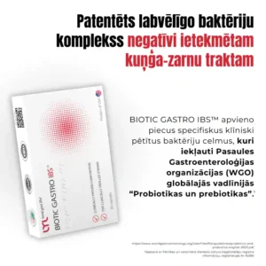 LYL BIOTIC GASTRO IBS™️ Klīniski pētītu baktēriju komplekss, 30 kapsulas