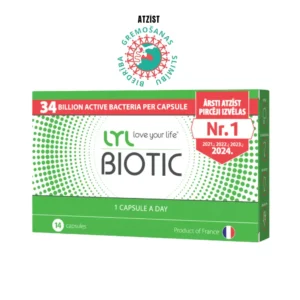 LYL BIOTIC Labo baktēriju komplekss ar prebiotikām, 14 kapsulas