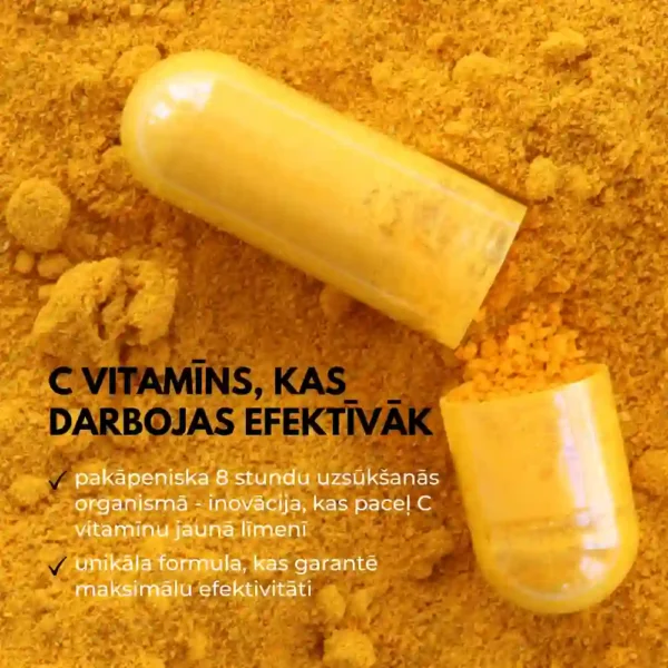 LYL premium C augstas efektivitātes C vitamīns 1004 mg 2 kapsulās, 30 kapsulas - Image 4
