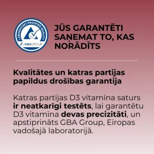 LYL sunD3 ProCaps 4000 SV augsti efektīvs D3 vitamīns, 60 kapsulas