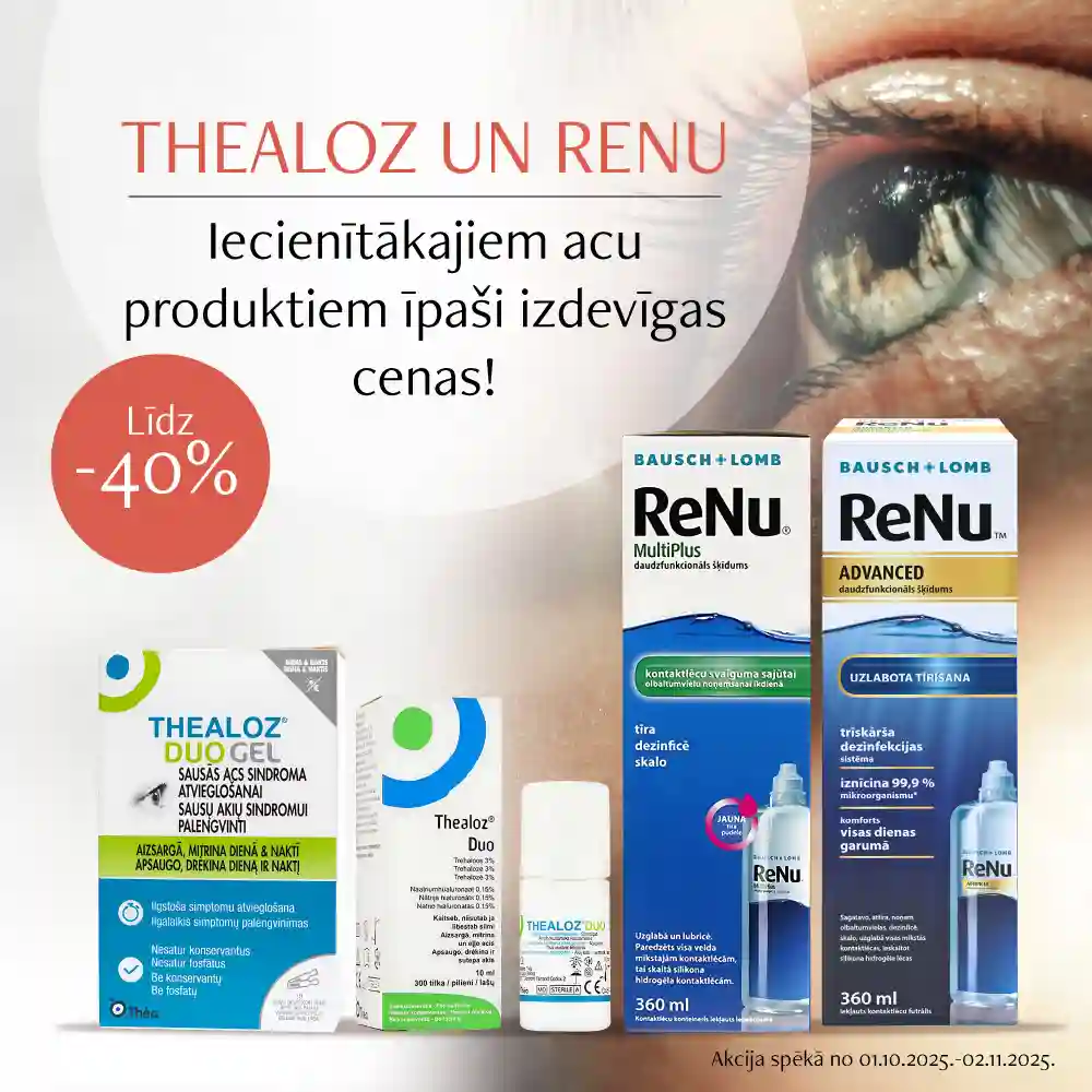 Jaudīgas atlaides THEA UN RENU produktiem līdz pat -40%