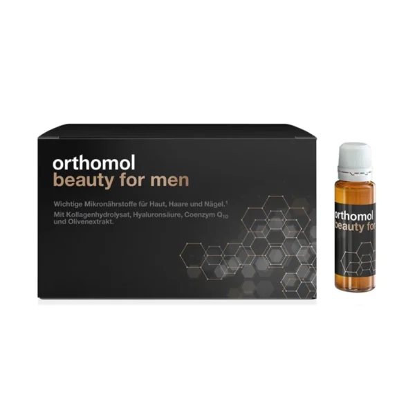 ORTHOMOL BEAUTY MEN ar pretnovecošanās iedarbību ādai, matiem, nagiem, 30 flakoni