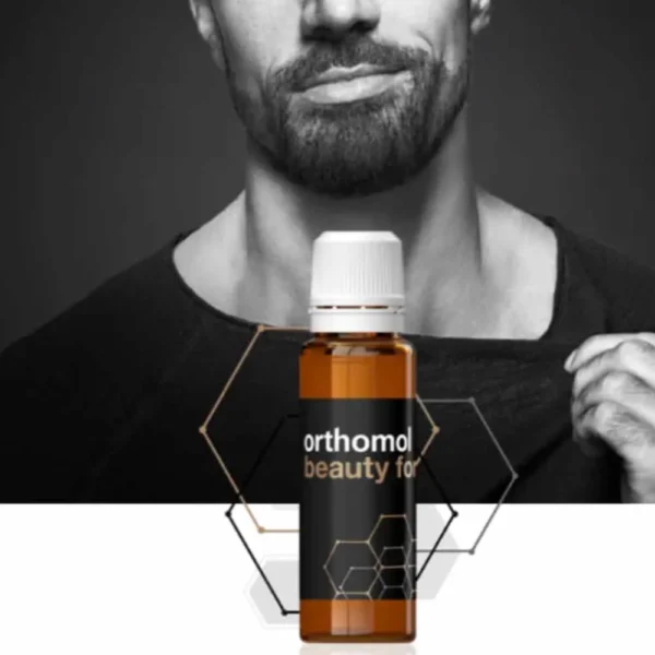 ORTHOMOL BEAUTY MEN ar pretnovecošanās iedarbību ādai, matiem, nagiem, 30 flakoni - Image 2