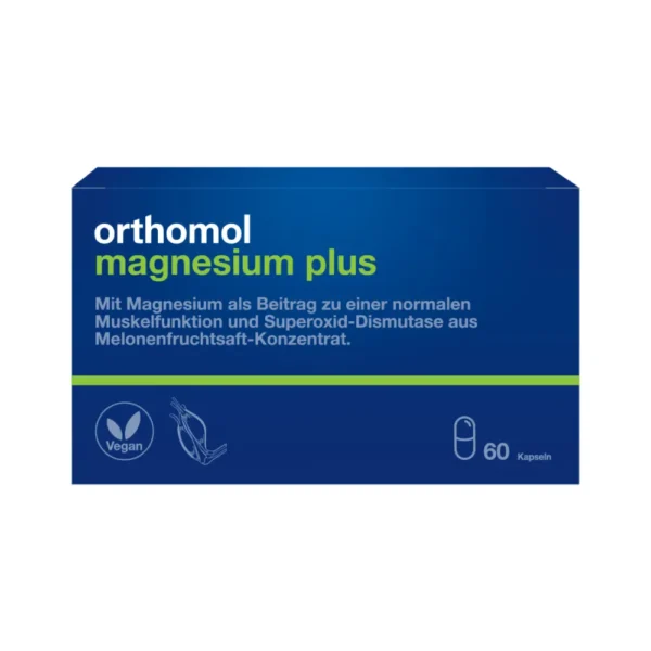 ORTHOMOL MAGNESIUM PLUS muskuļu un nervu labsajūtai, 60 kapsulas