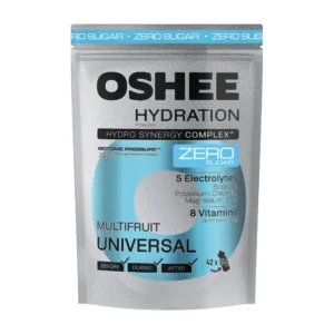 OSHEE HYDRATION ZERO universāls pulveris, multiaugļu, bez cukura, ar saldinātājiem, 630g