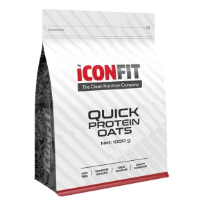 ICONFIT QUICK PROTEIN OATS, ātrās proteīna auzu pārslas, ar šokolādes garšu, saldinātāju, 1kg