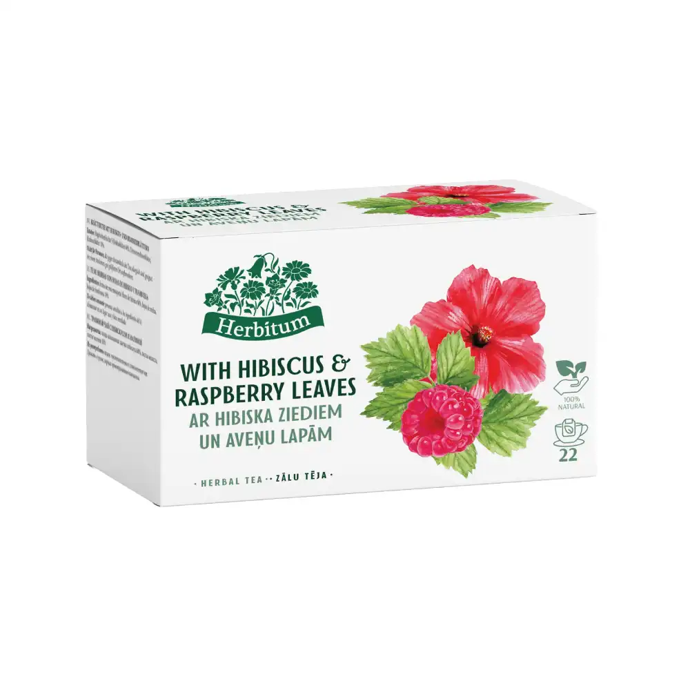 HERBITUM Augļu tēja ar avenēm, 20 paciņas
