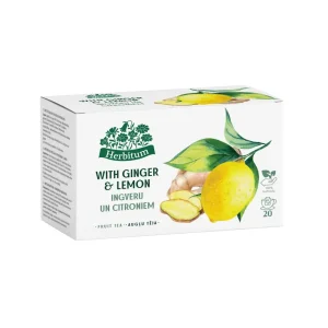 HERBITUM Augļu tēja ar ingveru un citroniem, 20 paciņas