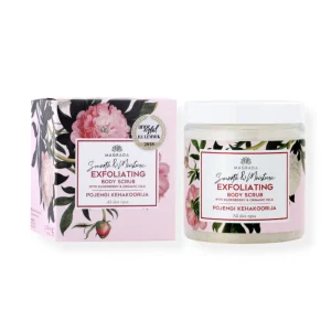 MAGRADA PEONY eksfoliējošs peoniju ķermeņa skrubis, 250 ml