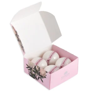 MAGRADA PEONY peoniju vannas bumbas ar E vitamīnu, dāvanu komplekts ar 4 gab.