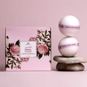 MAGRADA PEONY peoniju vannas bumbas ar E vitamīnu, dāvanu komplekts ar 4 gab.