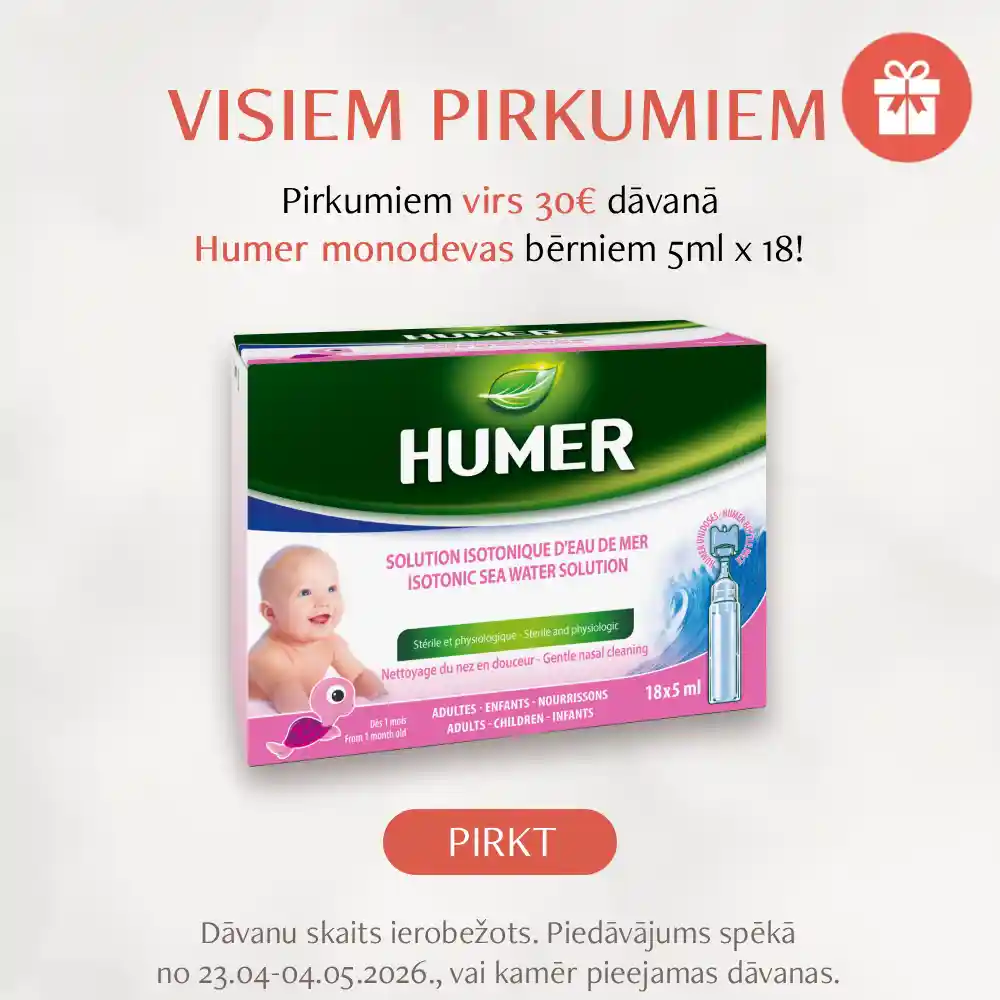 Pirkumiem virs 30 eur, dāvanā Humer monodevas