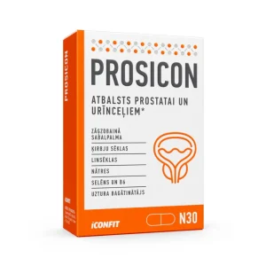 ICONFIT PROSICON Prostatas un urīnceļu atbalstam, 30 kapsulas