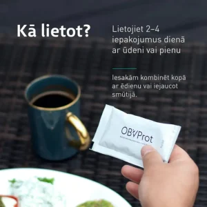 PREIMMU OBVProt olbaltumvielas, ar prebiotiskām šķiedrvielām, lietošana